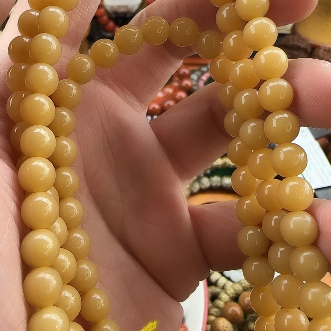 白玉菩提手串无敌了无敌了