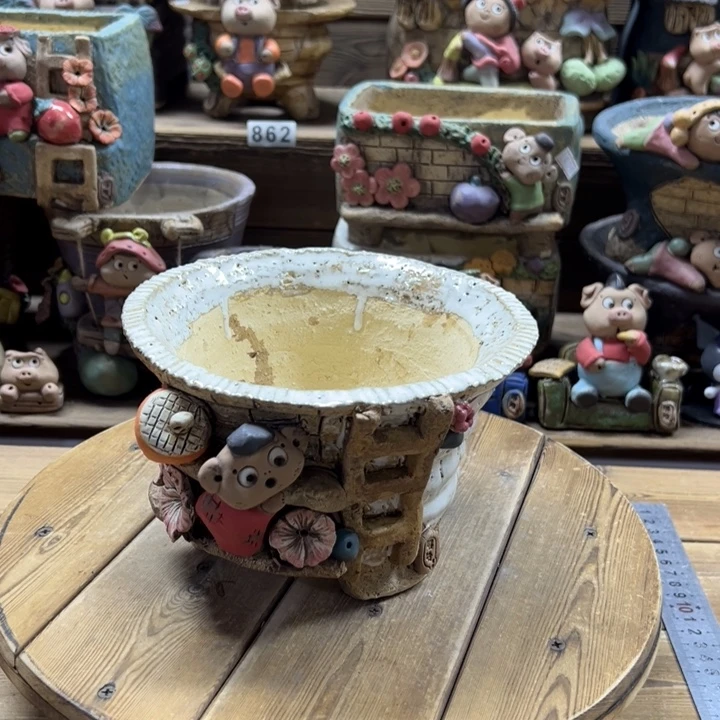 嘻哈多肉花盆百搭