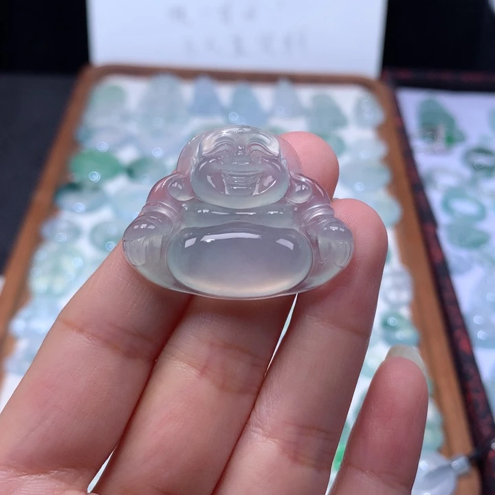 颈饰未镶嵌翡翠冰种大佛公