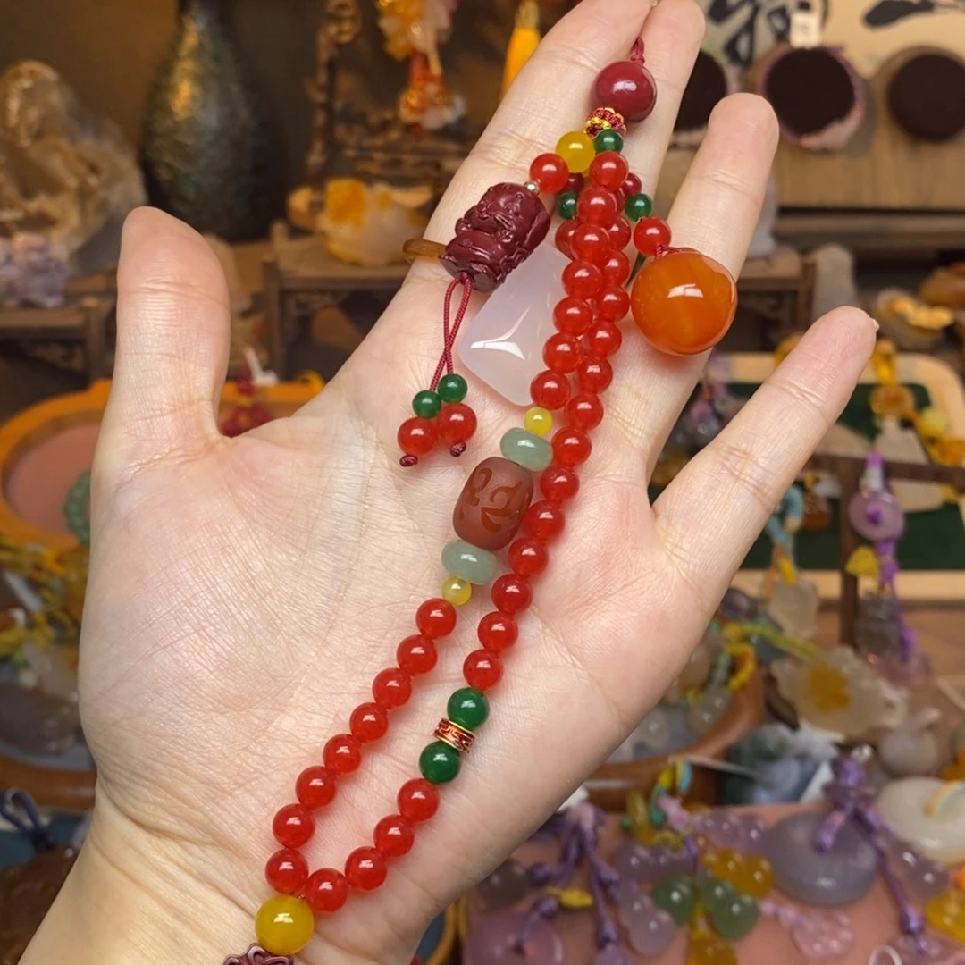 玛瑙/玉髓未镶嵌车挂