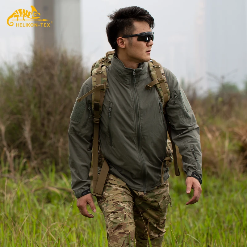 赫利肯轻骑兵软壳冲锋衣男户风防水战术夹克春秋风衣外套