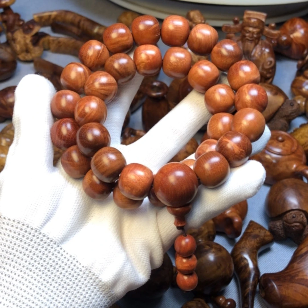 【闪购商品】木麻梨疙瘩火琉璃手把件