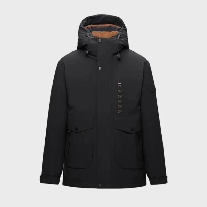 HY56剪标连帽三防面料90白鹅绒百搭鹅绒服