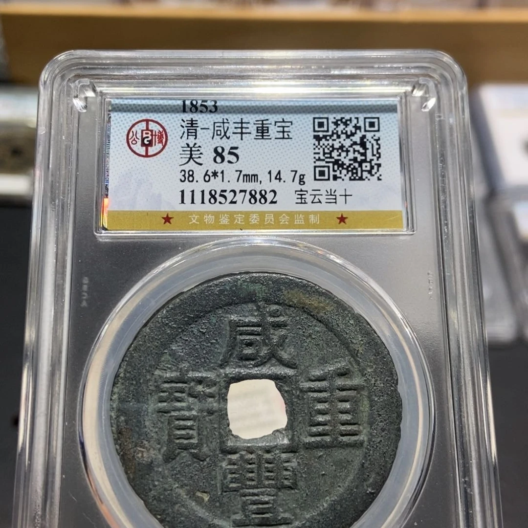 铜大头精选咸丰重宝宝云当十7882