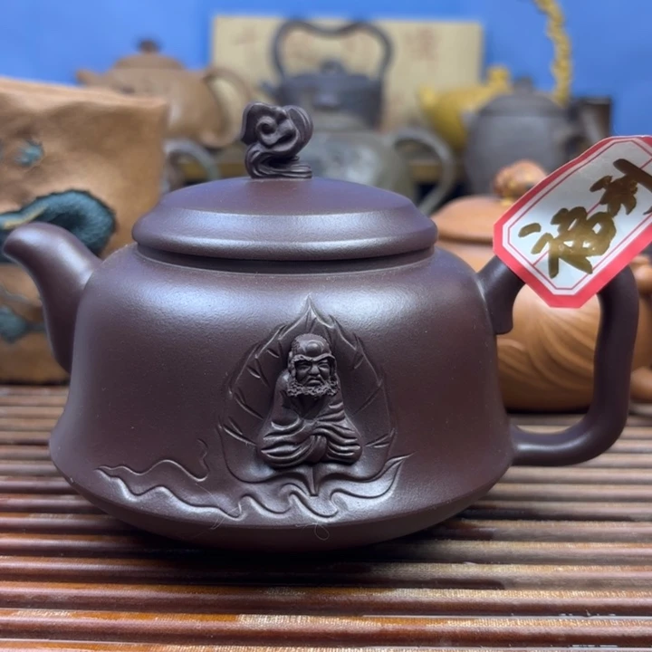 茶壶紫砂水月禅心紫泥原矿300c