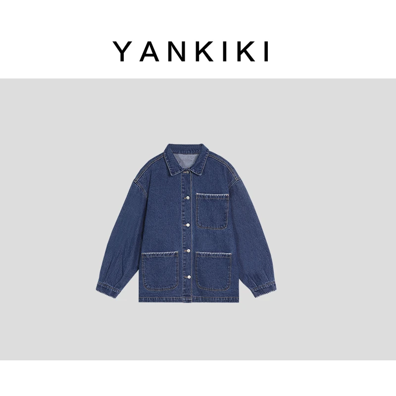 明线蓝牛外套 YANKIKI 2025春款NEW