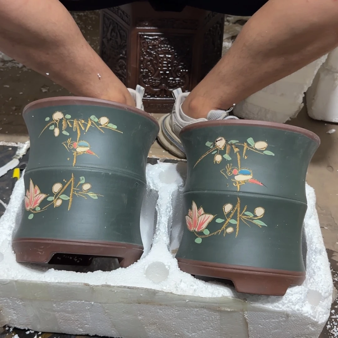 紫砂花盆瑕疵和瑕疵