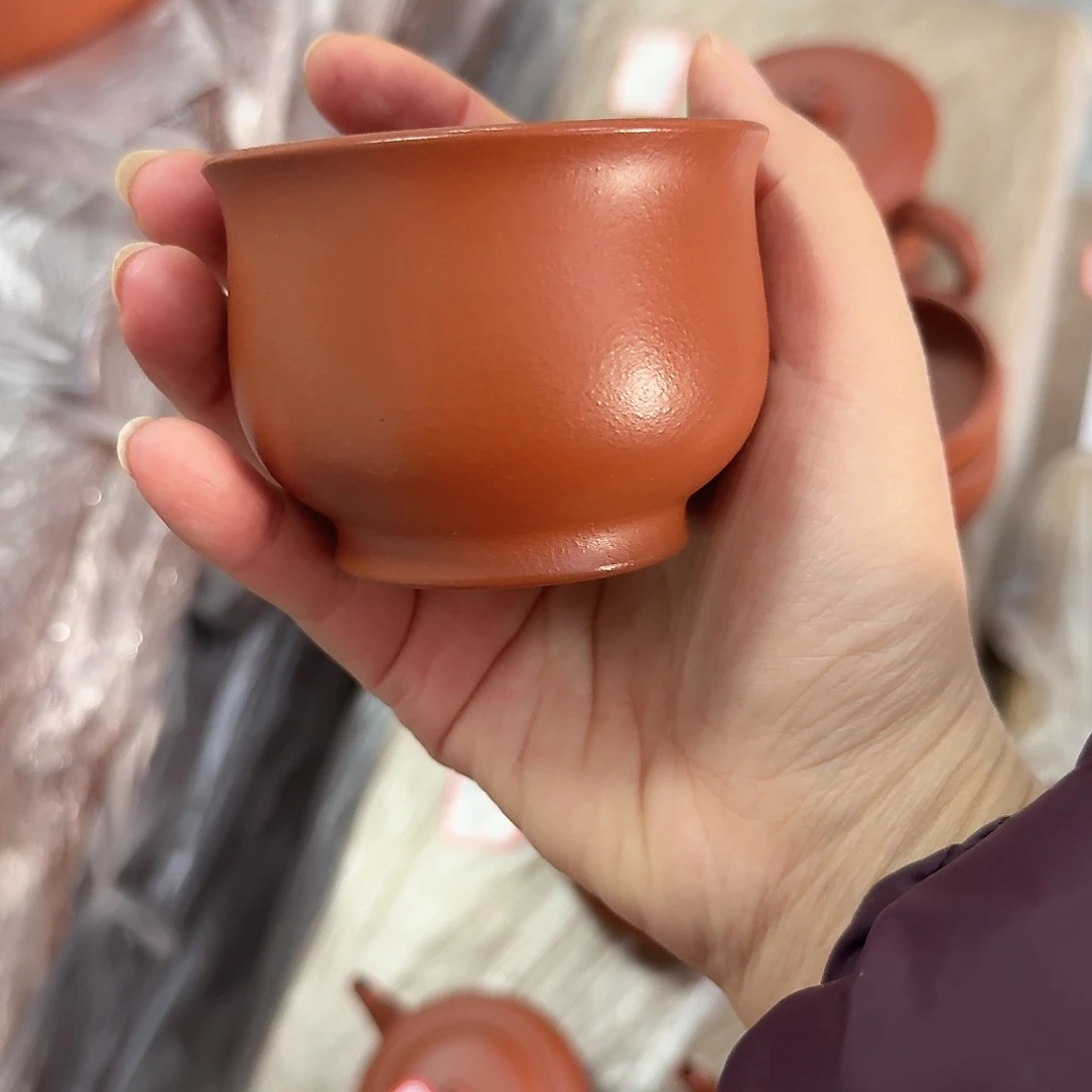 紫砂茶壶黄龙山原矿朱泥