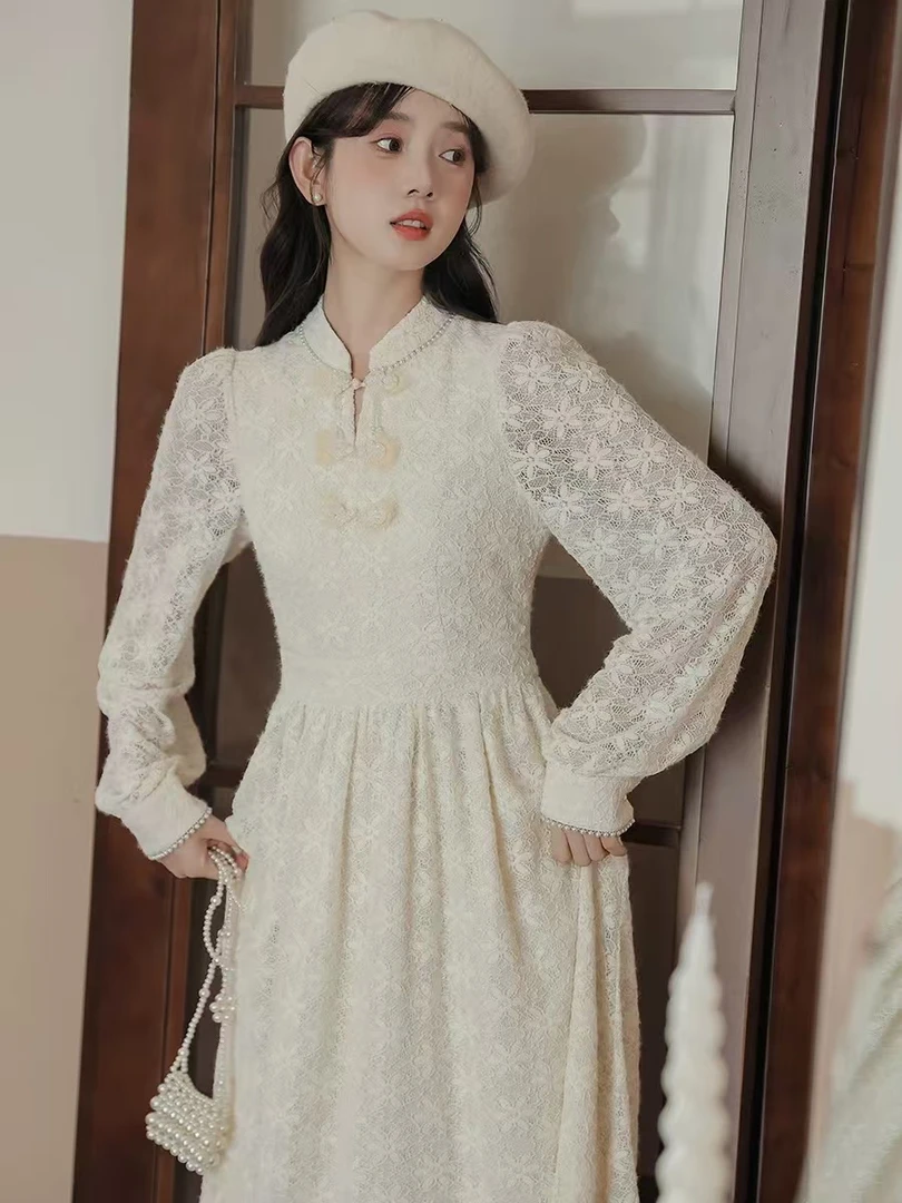 【复古蕾丝连衣裙】38高端定制