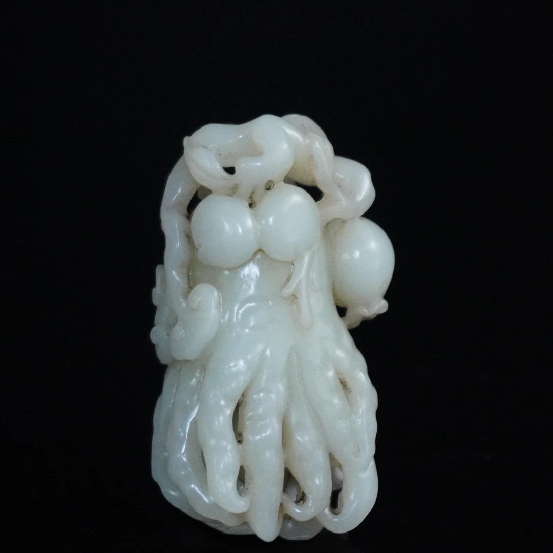 清代和田玉佛手佩240272*古玉*传承