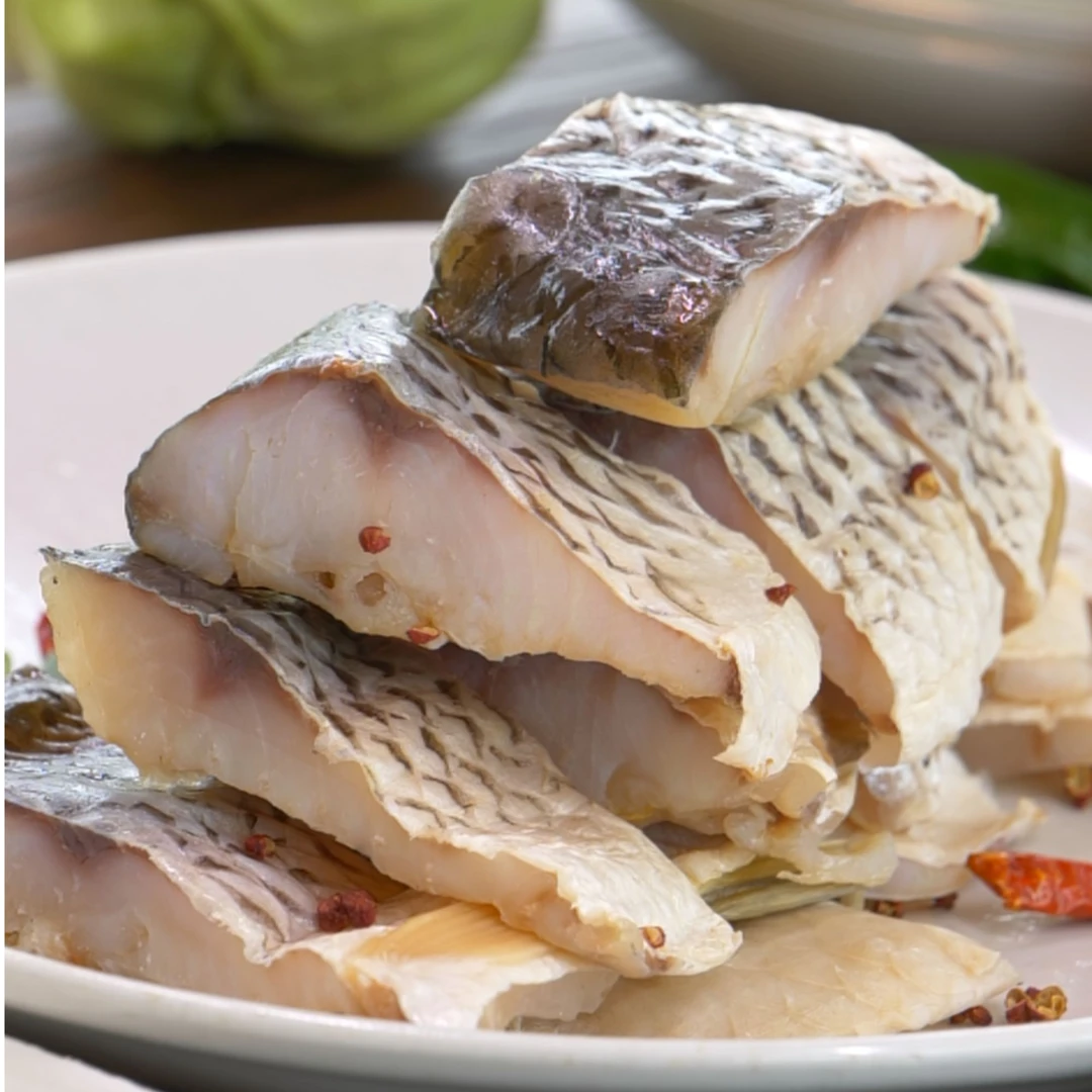 【3斤 】湖北风干草鱼块阳干草鱼块糍粑鱼块腊鱼咸鱼块 拍2斤发3斤