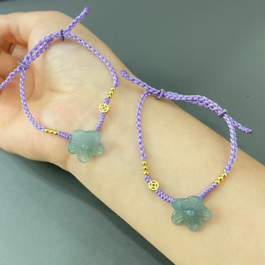 么么珠宝/危料翡翠手绳/0620C06多样性发1