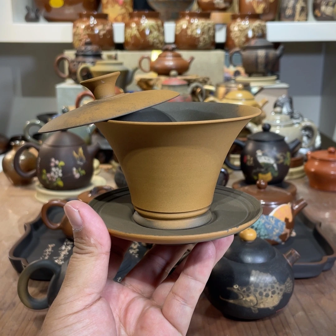 盖碗带火痕盖碗140毫升左右