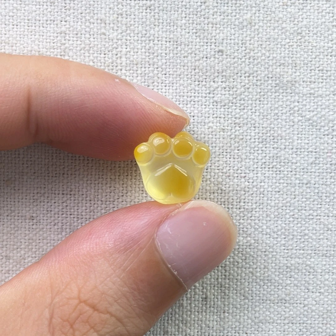 琥珀未镶嵌珠宝奇石猫爪