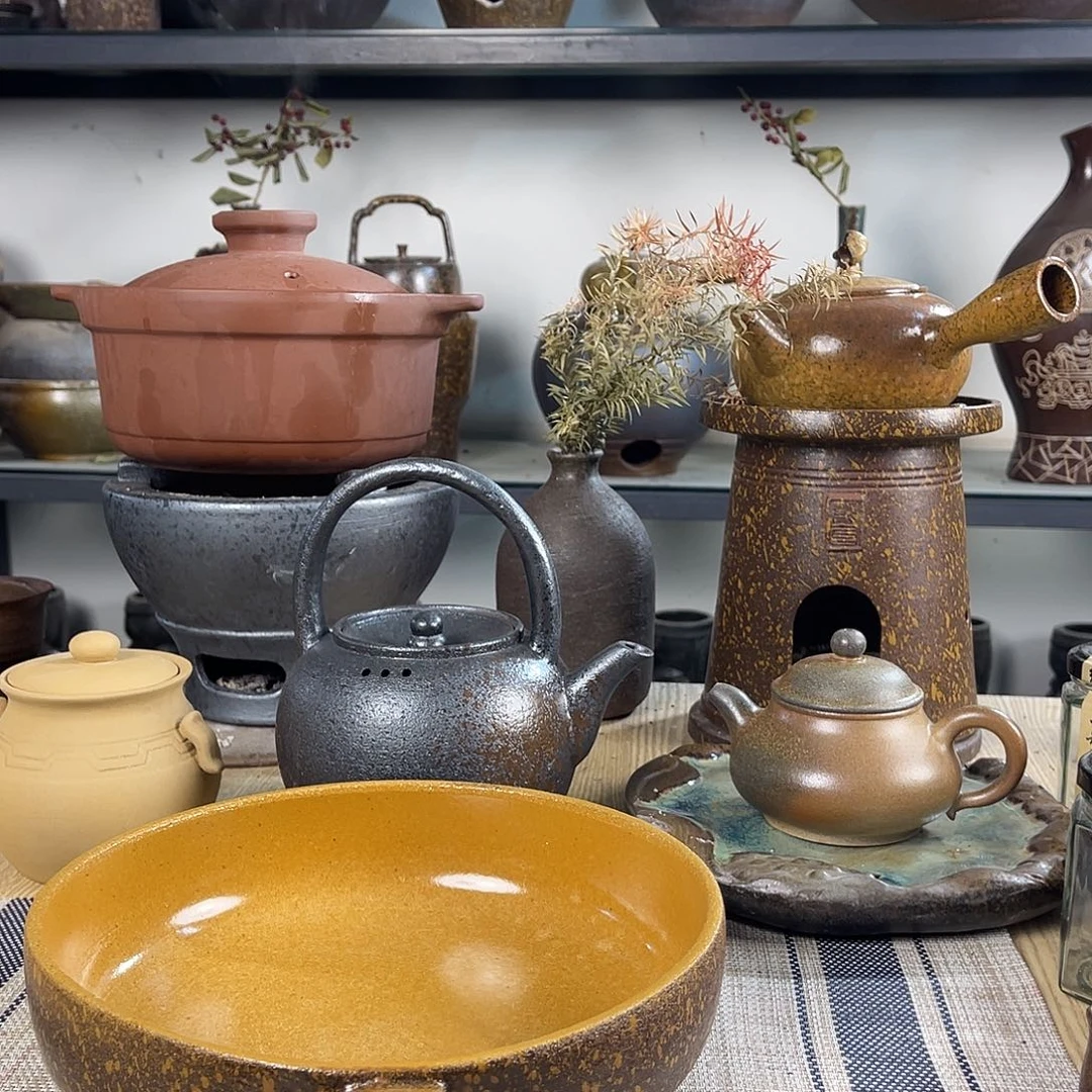 紫砂粗陶实用砂锅