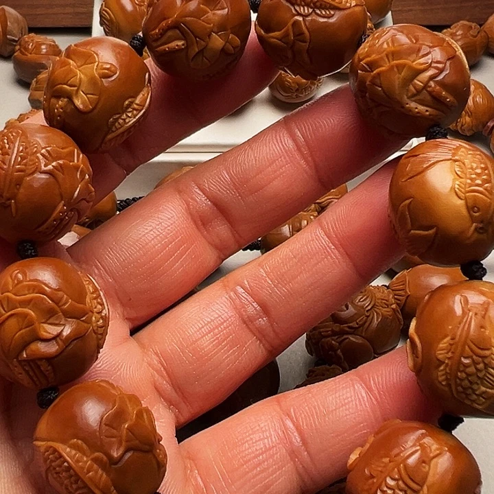 手串/手链橄榄核莲花鱼