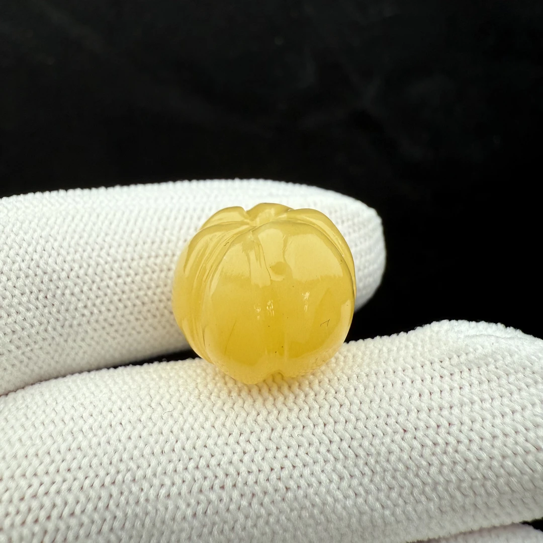 B5008天然原矿蜜蜡瑕疵特价花珠16*13mm支持复检
