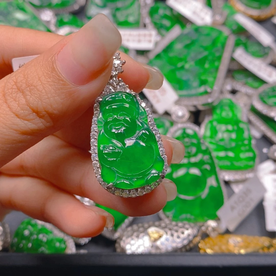 翡翠颈饰银S925镶嵌88888888888888