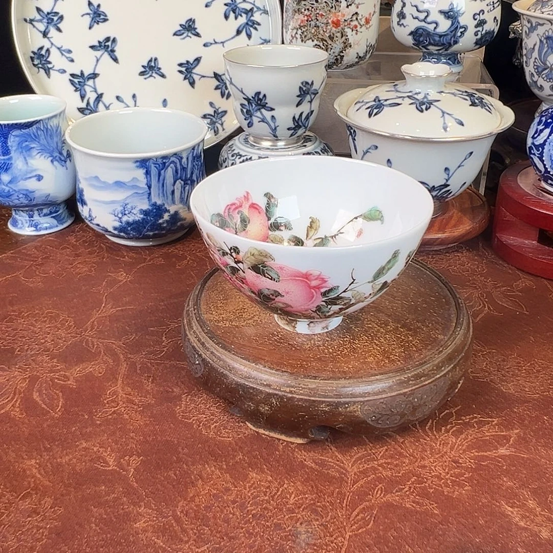 摆件钟新春石榴百子鸡心杯