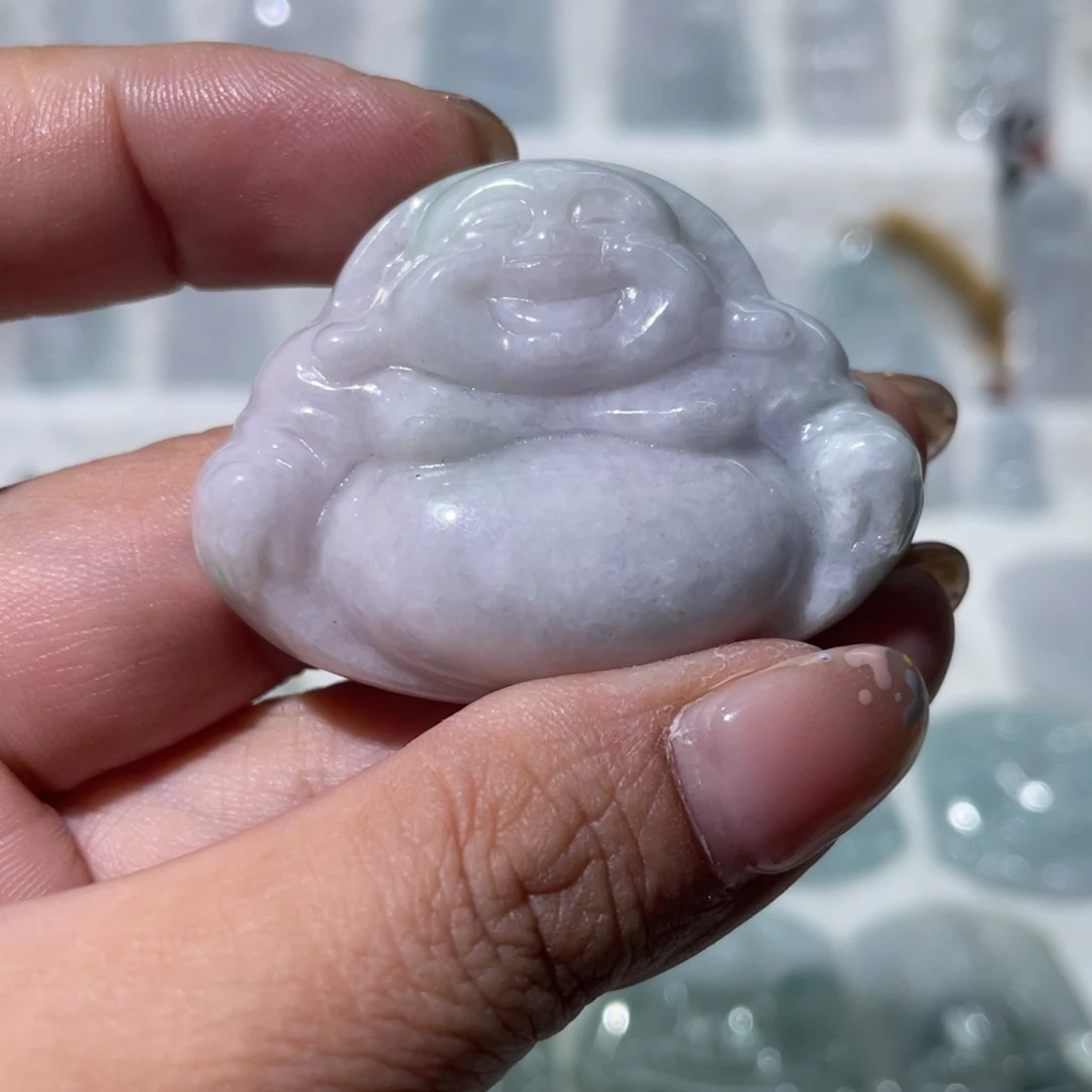翡翠未镶嵌颈饰佛公