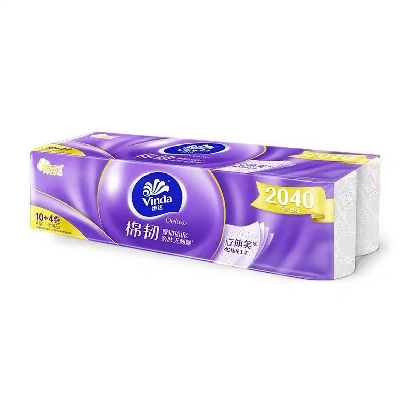 维达棉韧亲肤无刺激卷纸2040g/14卷