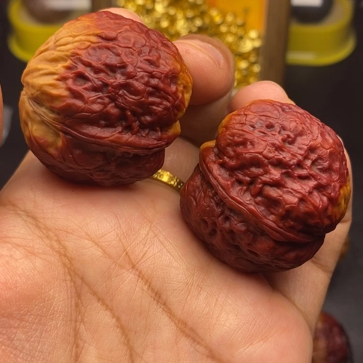 文玩核桃把件39尺元宝蟾