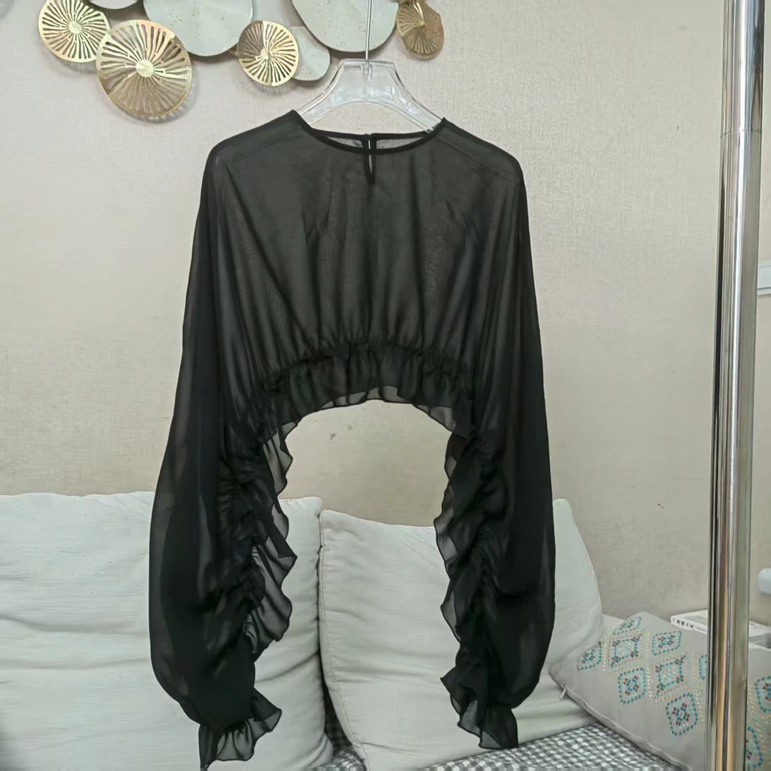 丝滑凉感缎面优雅吊带连衣裙罩衫