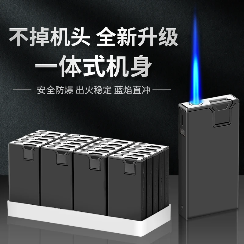 2025新款下拉点火黑红橡皮机金属蓝焰直冲双面定制支持高清UV打印