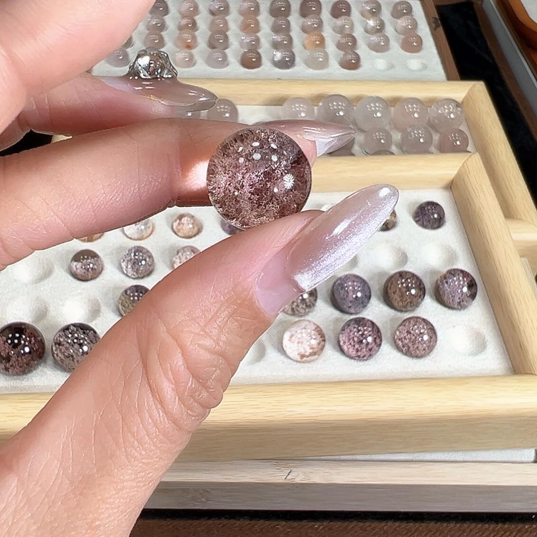 水晶手链未镶嵌咖****奶14.9m粉幽灵