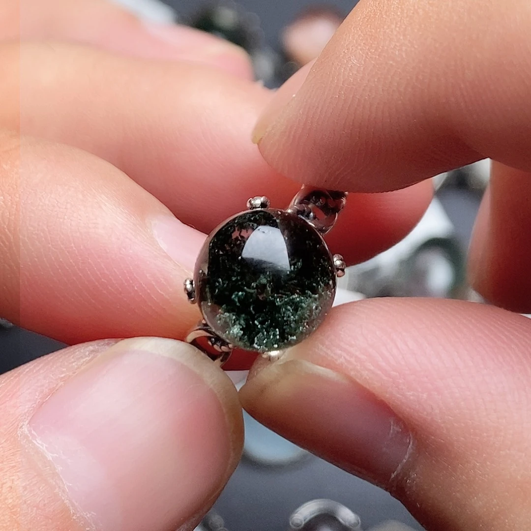 水晶戒指银S925镶嵌11111111