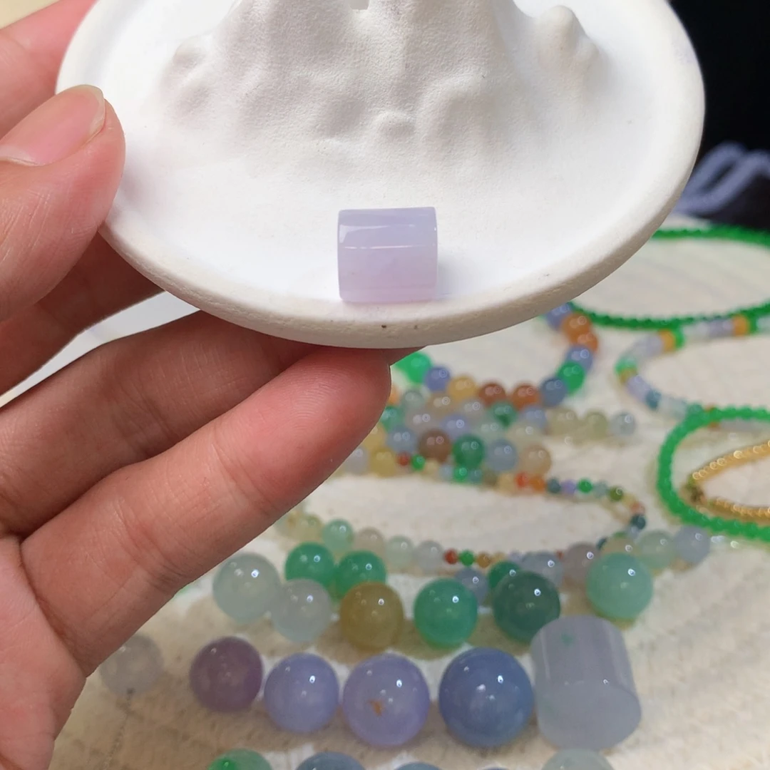 翡翠散珠大桶珠紫