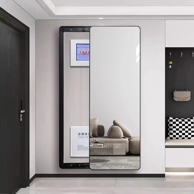全身镜遮挡大电表箱可关闭可推拉弱电箱穿衣镜电表箱装饰遮挡镜子