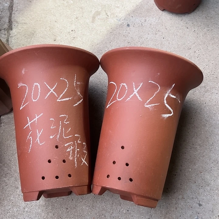 紫砂花盆宜兴紫砂花盆2只