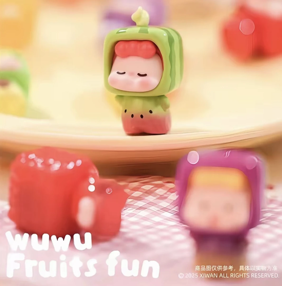 【逸黑拆盒】wuwu水果方了萌粒磁吸款可爱萌粒摆件