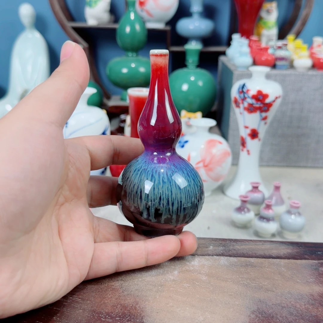 陶瓷手工小花器摆件