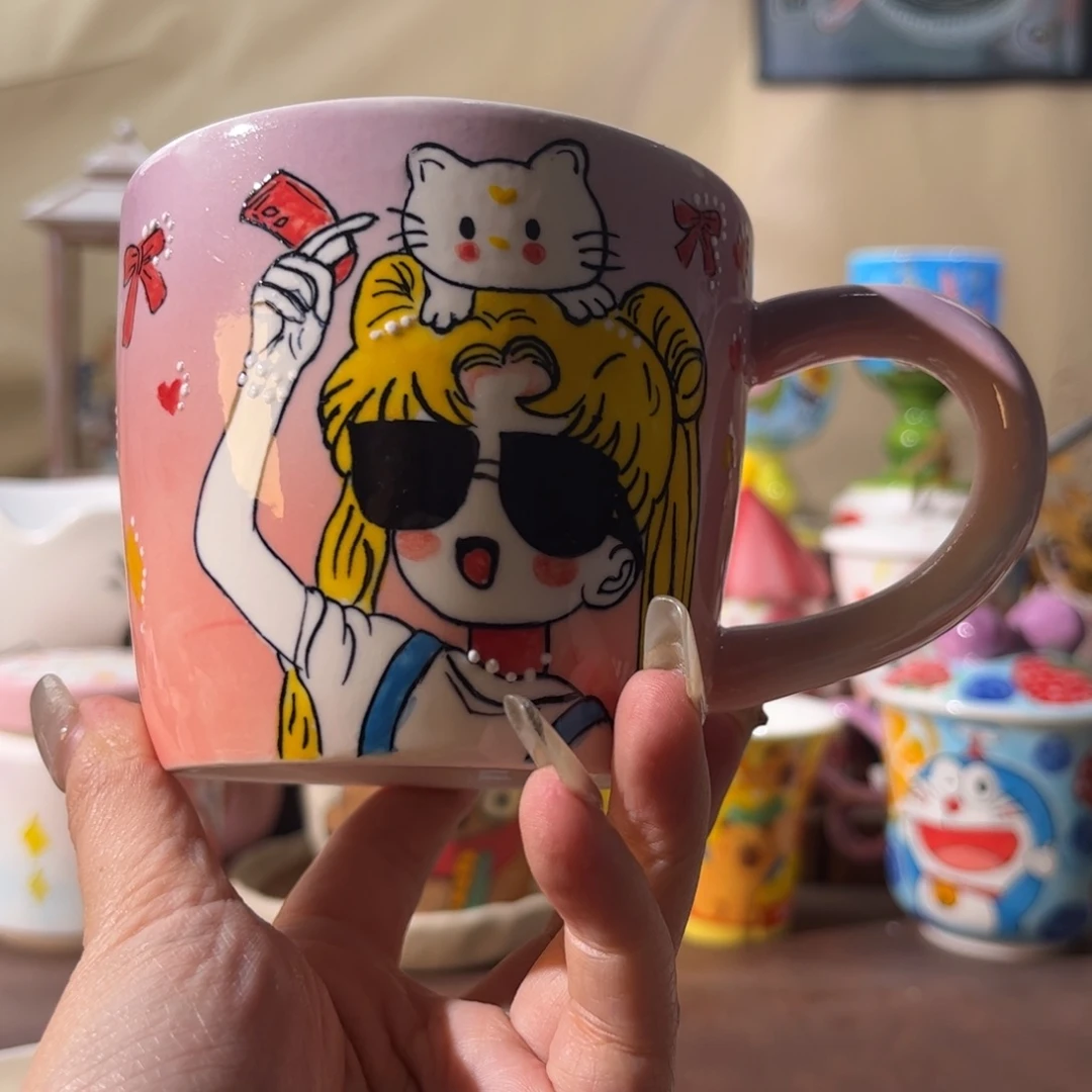 杯景德镇陶瓷文创手绘水杯