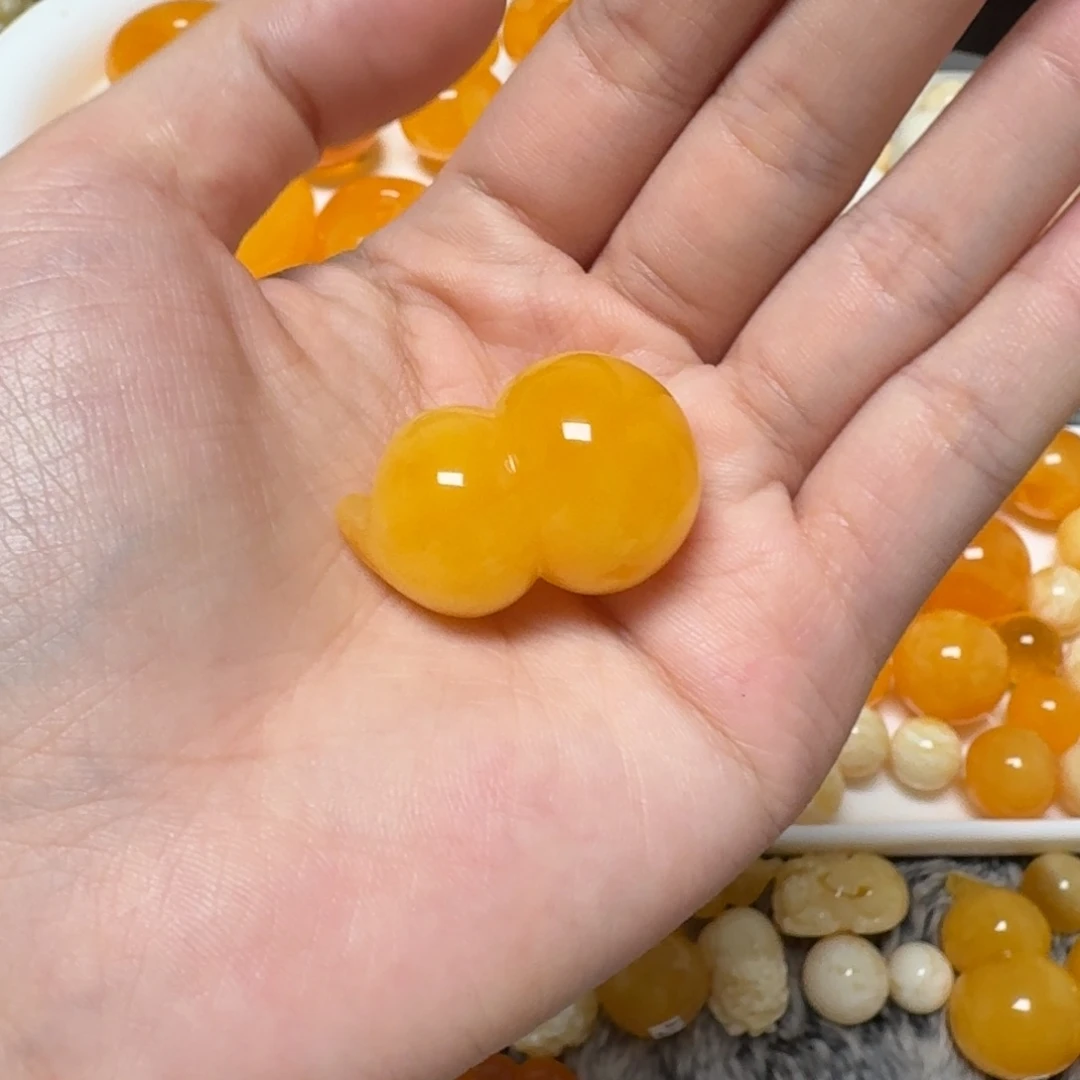 琥珀未镶嵌裸石蜜蜡葫芦
