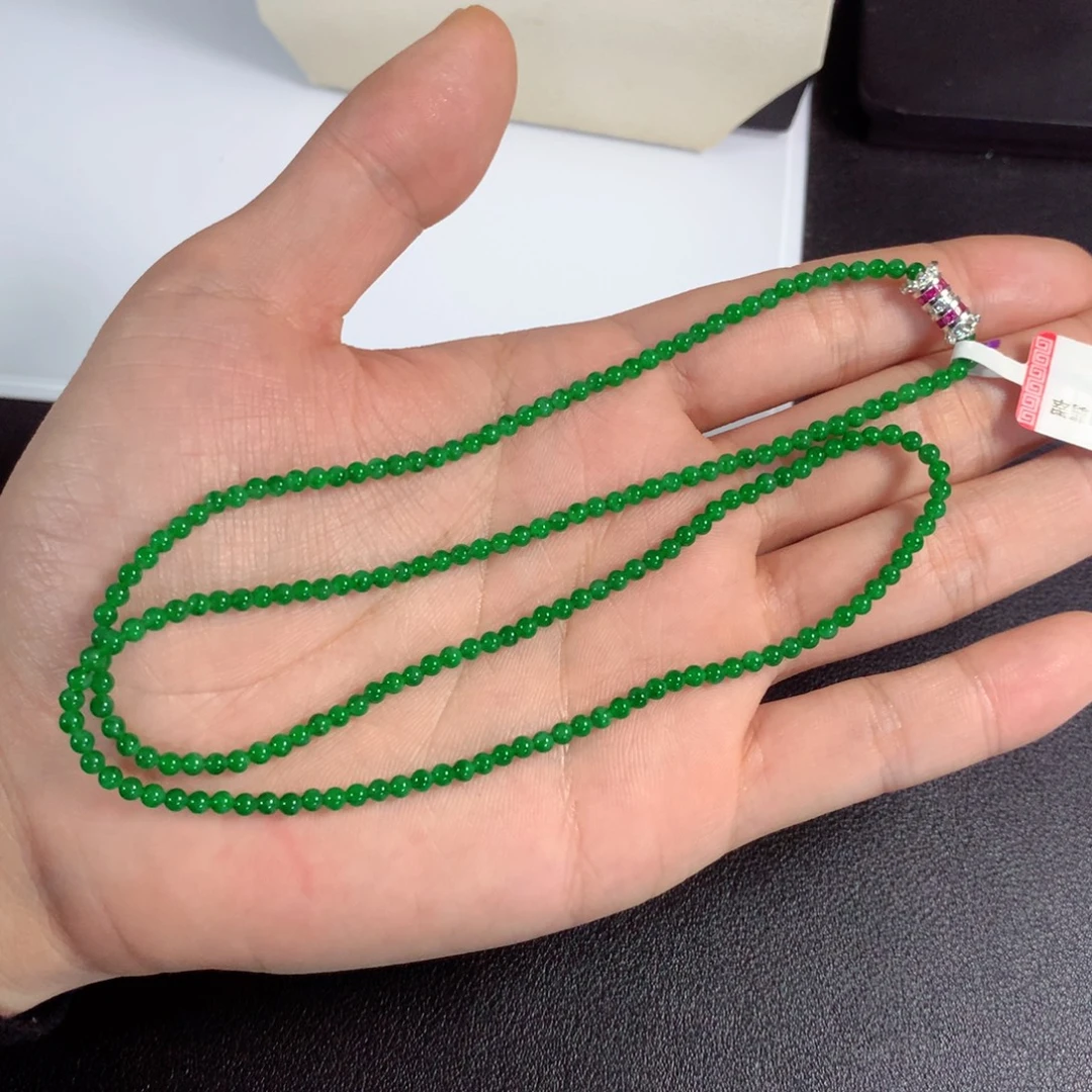 .***.翡翠未镶嵌颈饰项链