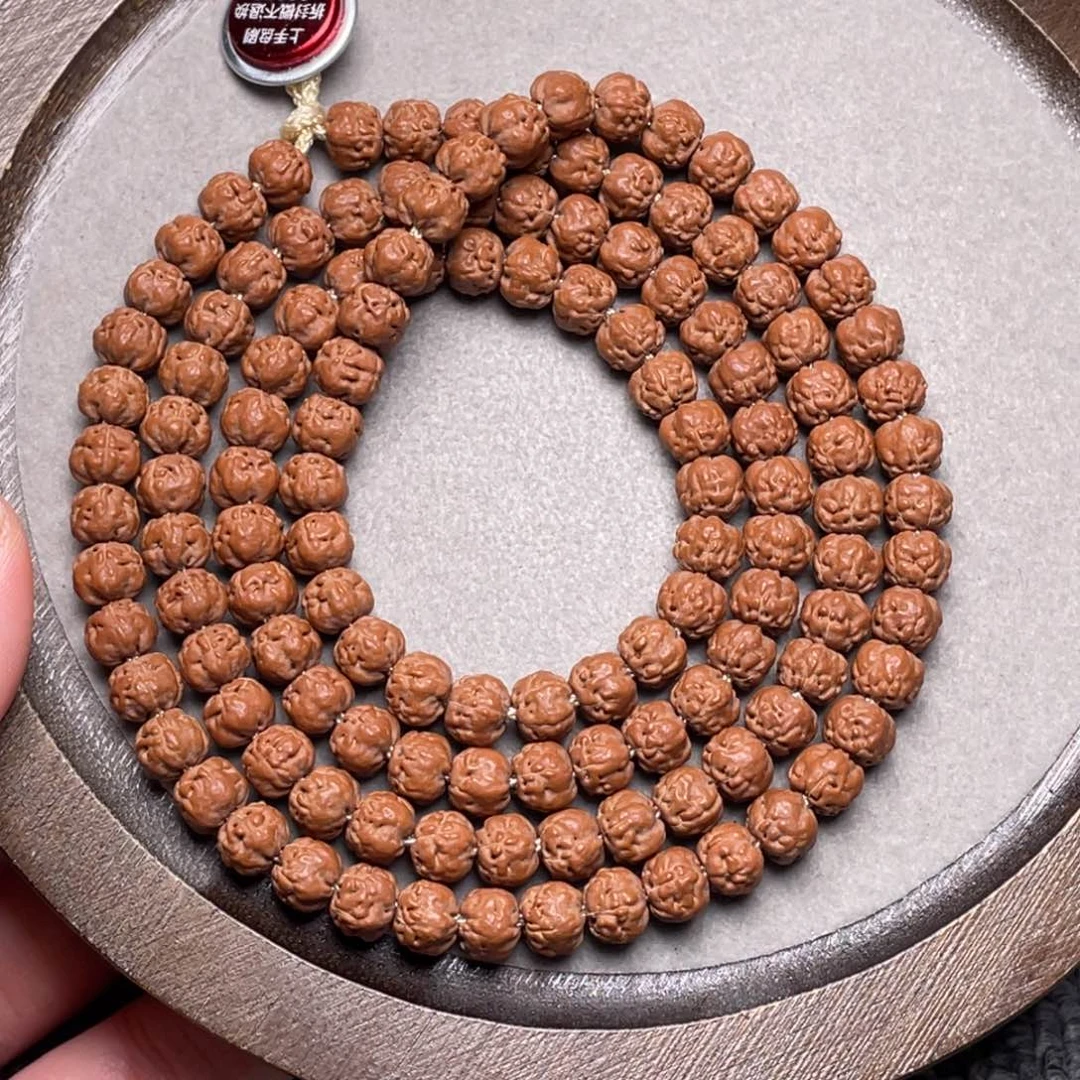 手串金刚菩提9**7梅朵头货佛手108尺寸7.2