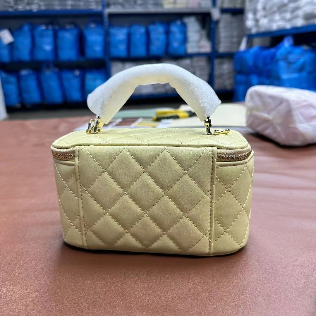 【小裴dy6007】小鸡黄盒子包女士戴妃包单肩斜挎包链条色轻奢风