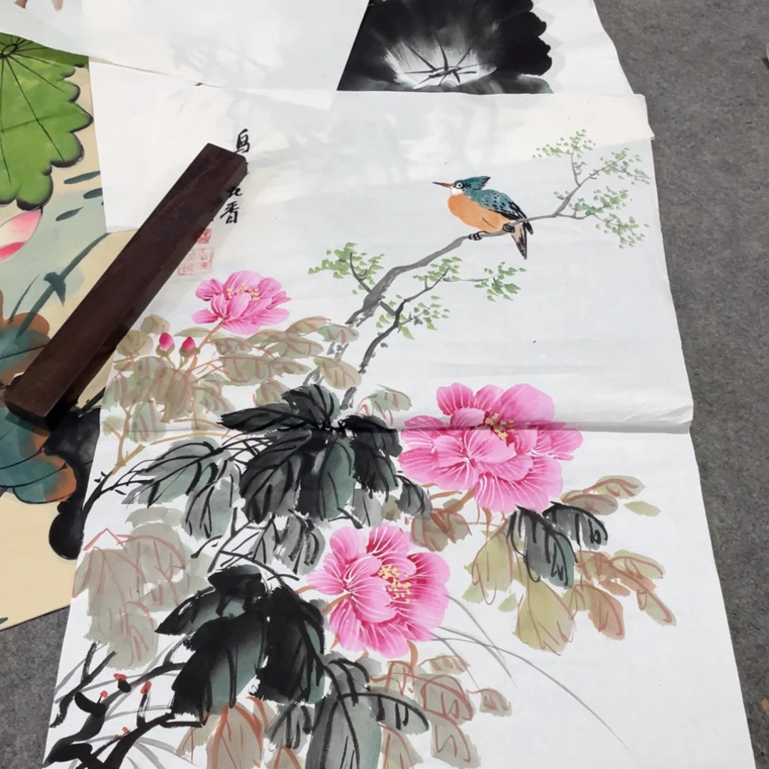 国画国画作品画心一张