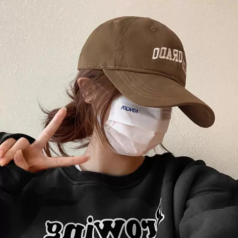 韩版休闲鸭舌帽男女春夏加宽刺绣字母大头围遮阳帽情侣棒球帽子