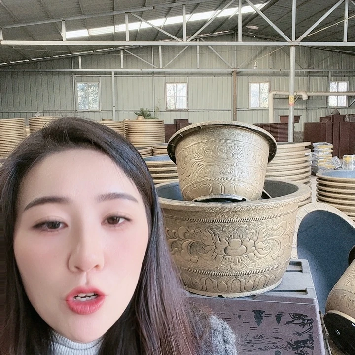 圆50口径花盆四个