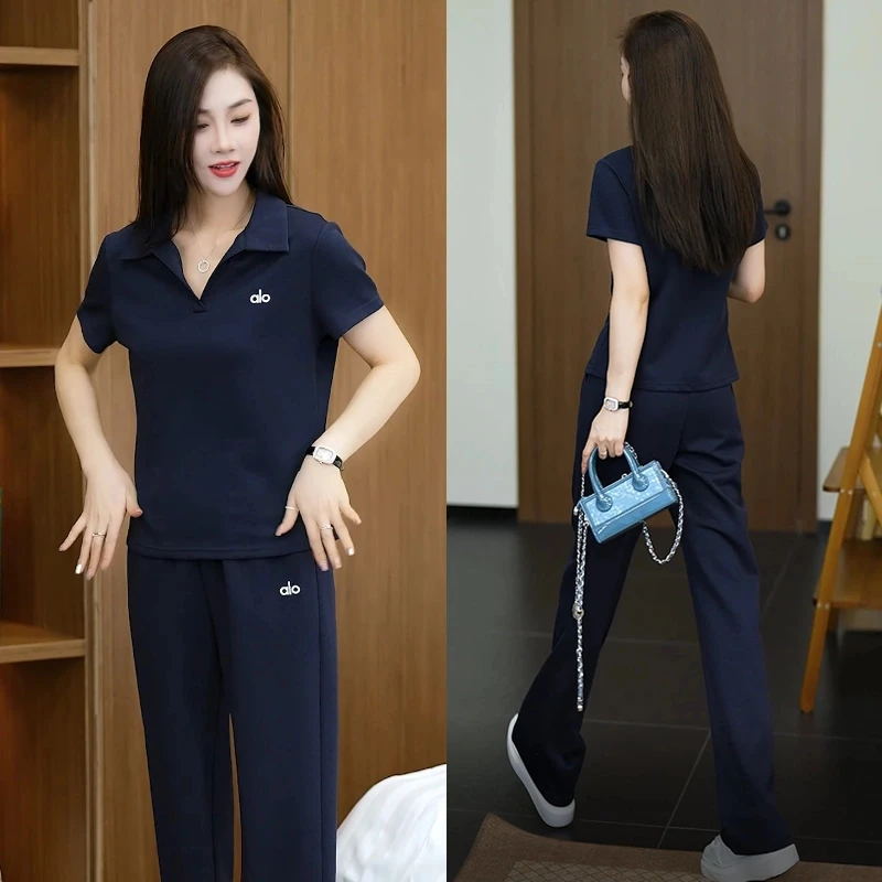 【两件套】夏季套装女2025新款休闲时尚气质减龄短袖裤子