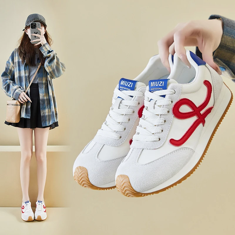 ins韩版阿甘鞋女潮2025春季增高新款学生跑步运动休闲街拍FSCL001