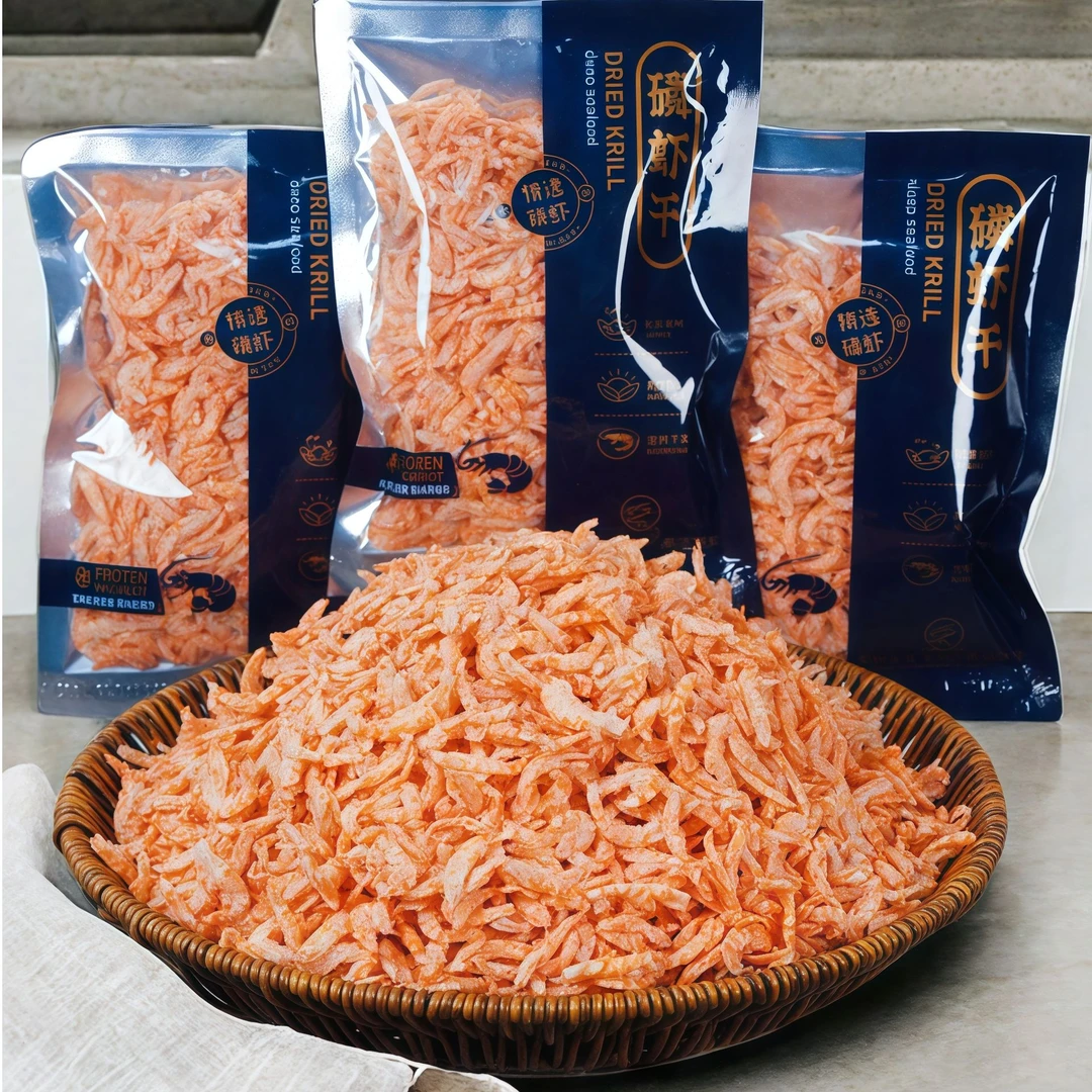 极风岛海产品磷虾肉海虾米去头去皮南极虾肉【100g/袋到手5袋】
