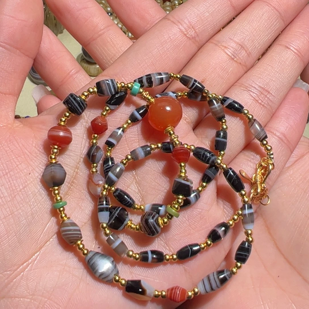 玛瑙/玉髓未镶嵌颈饰