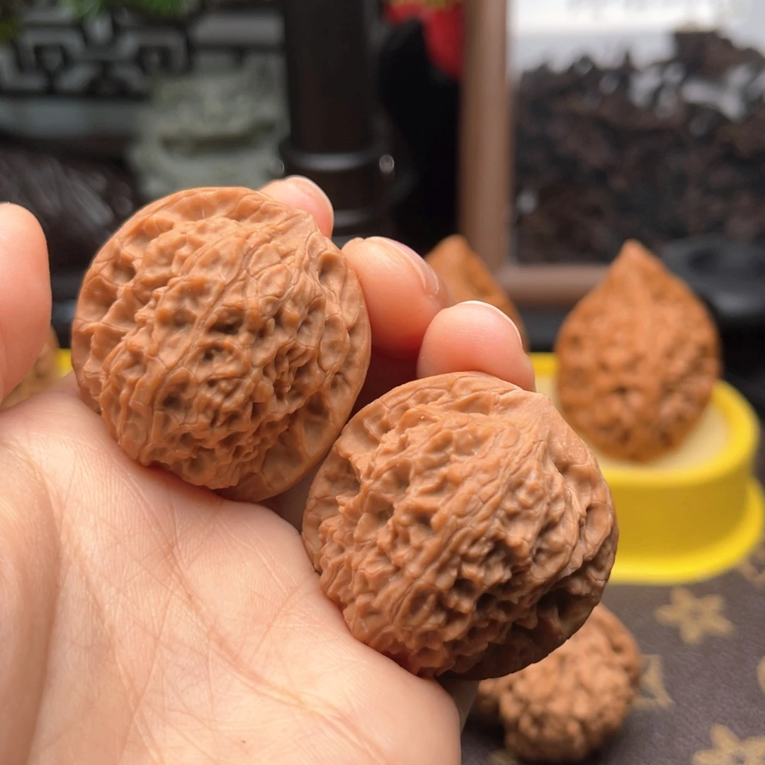 文玩核桃吊坠36野生石子磨