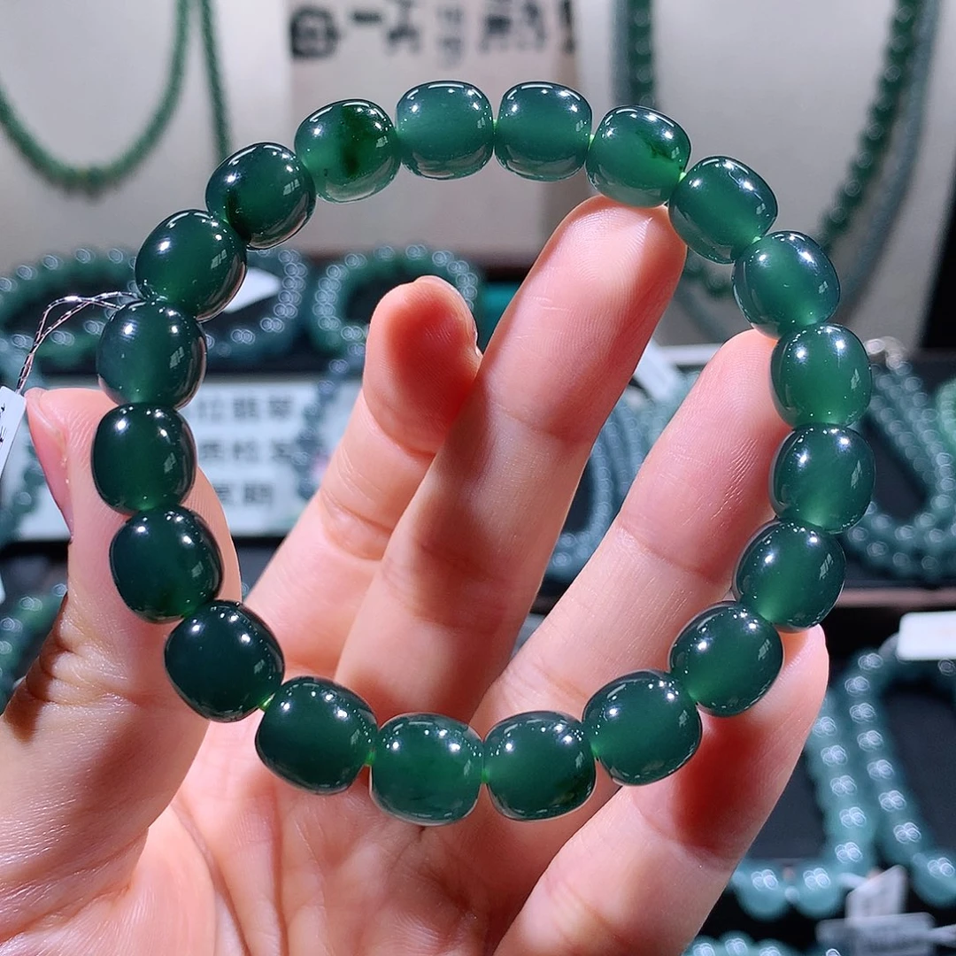 未镶嵌手链翡翠天然a货翡翠手串10mm