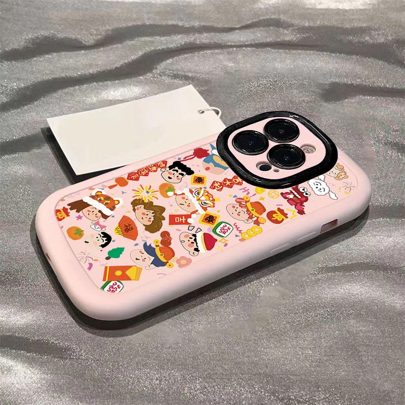 小新一家适用iphone16promax苹果15/14P手机壳泡芙13p/12/11全包